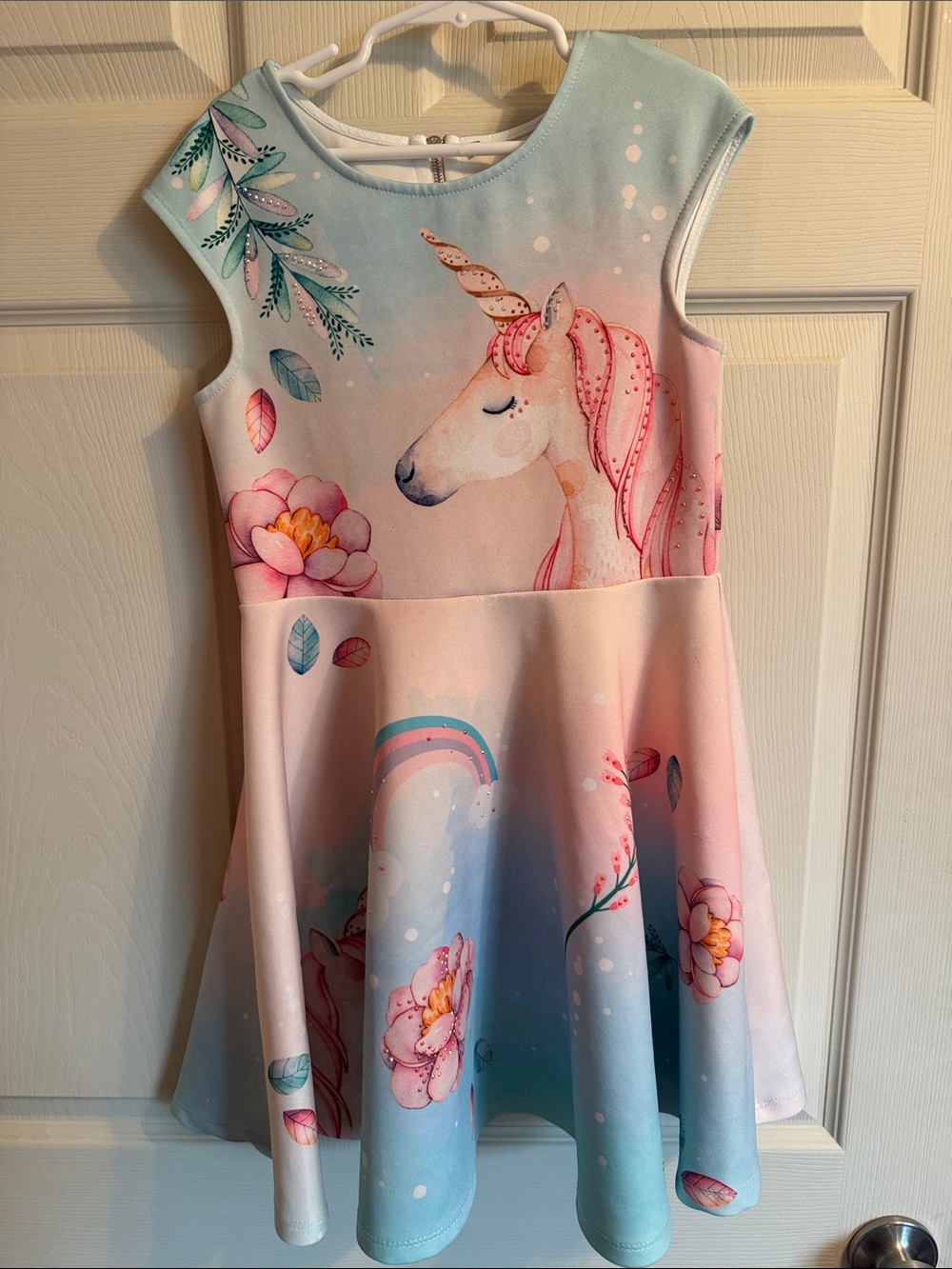 Truly Me Pastel Unicorn Dress - Pink & Blue